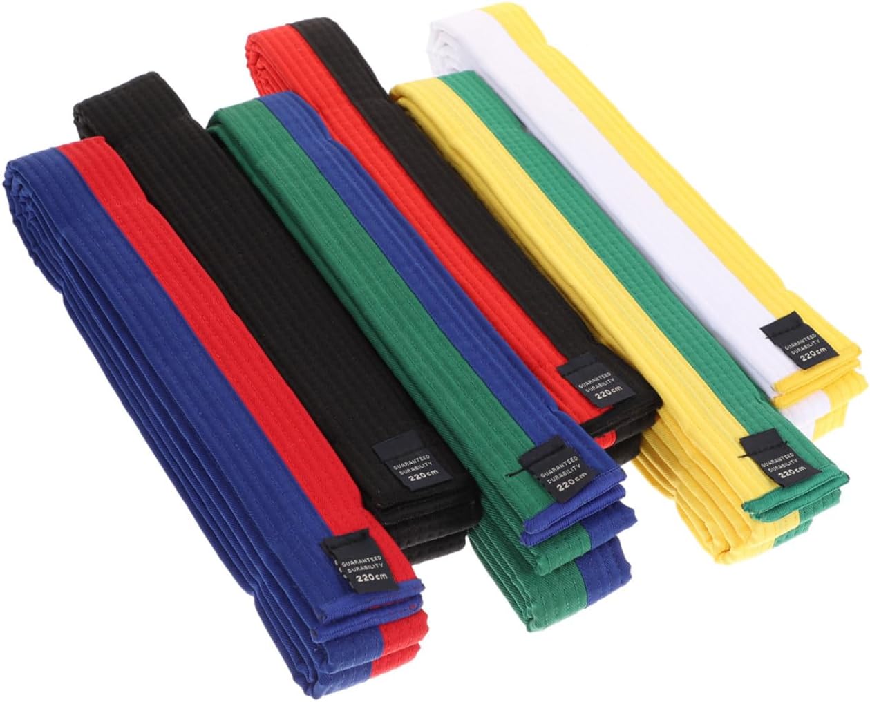 Hemoton 6pcs Taekwondo Belt Cotton Training Belt for Karate Martial Arts