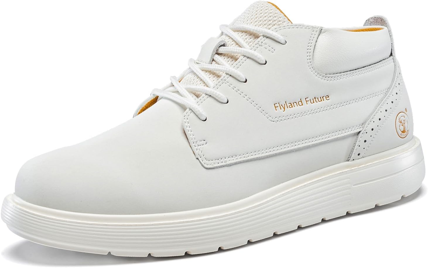Men's Chukka Boots Casual Fashion Sneakers Lace Up Leather Ankle Boots Slip On Lightweight Walking Driving Shoes
