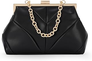 شنطة يد صغيرة انيقة من الجلد الصناعي للنساء من اكس سبرينج، شنطة يد انيقة للحفلات الرسمية مع سلسلة قابلة للفصل، شنط يد انيقة لحفلات الزفاف والحفلات الراقصة والمناسبات الخاصة