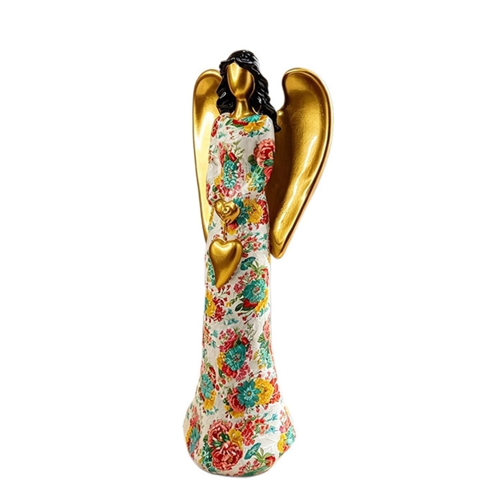 Statue d'ange en cœur pour décoration de salon et bureau moderne