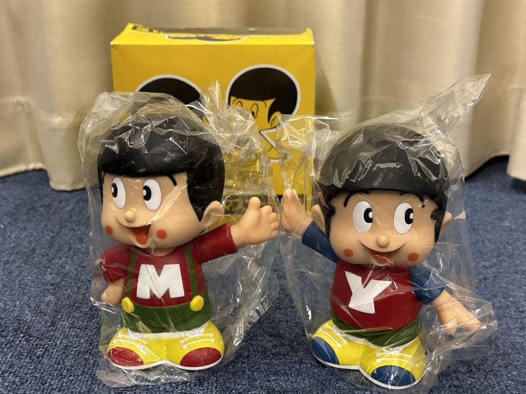 Amazon.co.jp: 昭和レトロヤン坊マー坊ソフビフィギュア貯金箱ソフビ