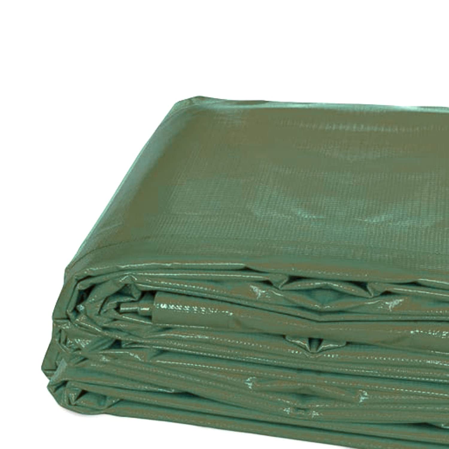 Heavy Duty Tarp, 100% Waterproof 12mil Thick PVC Vinyl Tent Tarp for Camping, Multi-Purpose Thick Protective Cover, Weather Proof, Heavy Duty, UV Resistant, 20 Feet x 30 Feet, Green