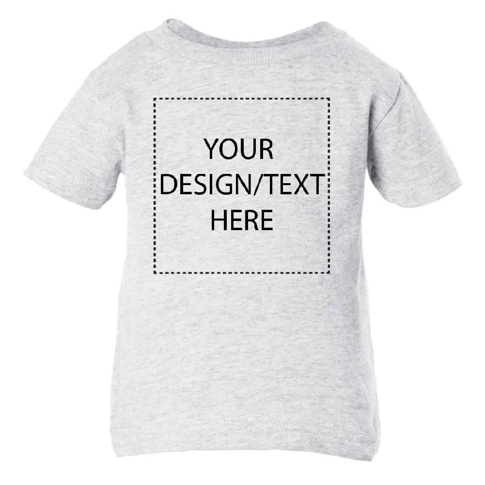 Custom Baby T-Shirt Personalize with Your Text or Image Infant Shirt Short Sleeve