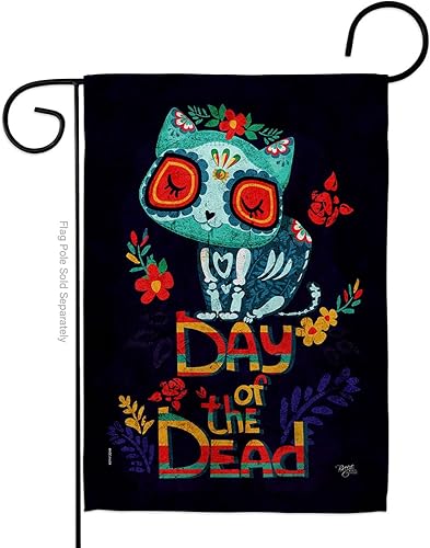 Dia De Los Muertos Decoraciones Otoño Día de Muertos Decoración Habitación Hogar Mexico Mexicanos Ourdoor Interior Halloween Bandera Tapiz Césped
