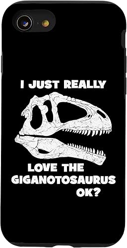 Vista 19 de iPhone 12/12 Pro Giganotosaurus Fossil Skull Dinosaur Huesos, Funda Giganotosaurus