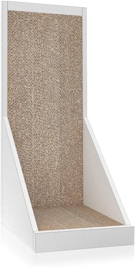 WAY BASICS Cat Scratching Post Standing Scratcher Scratch Pad (Tool-Free Assembly)
