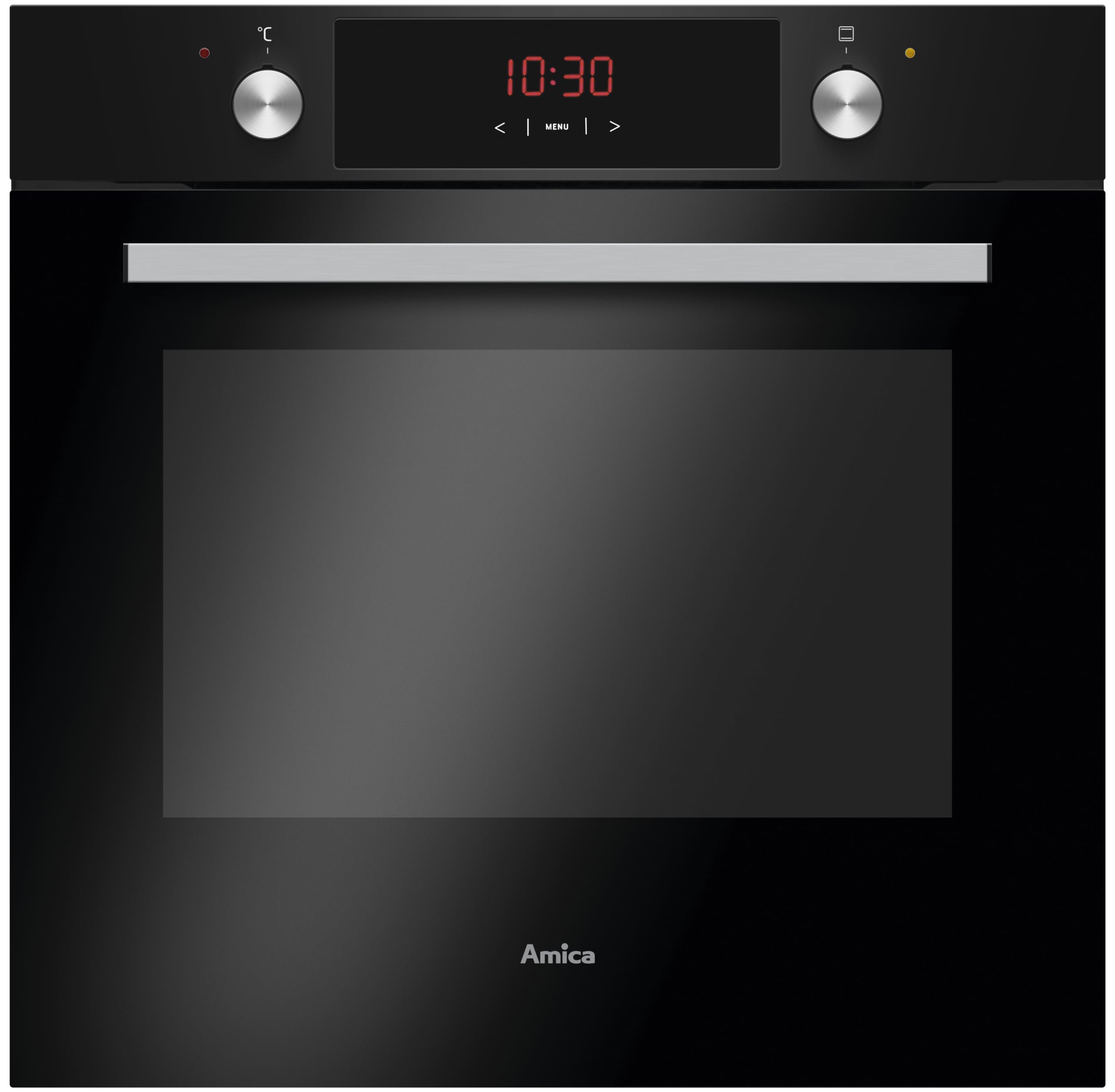 Amica EBX 943 610 SM Backofen / Matt-Schwarz / 77 Liter Garraum / 9 Funktionen (z. B. Umluft, Ober-/Unterhitze) / Timer / Teleskopauszug