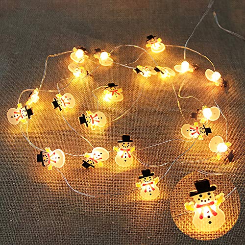 Guirlande lumineuse LED Noël à piles pour déco arbre et soirée