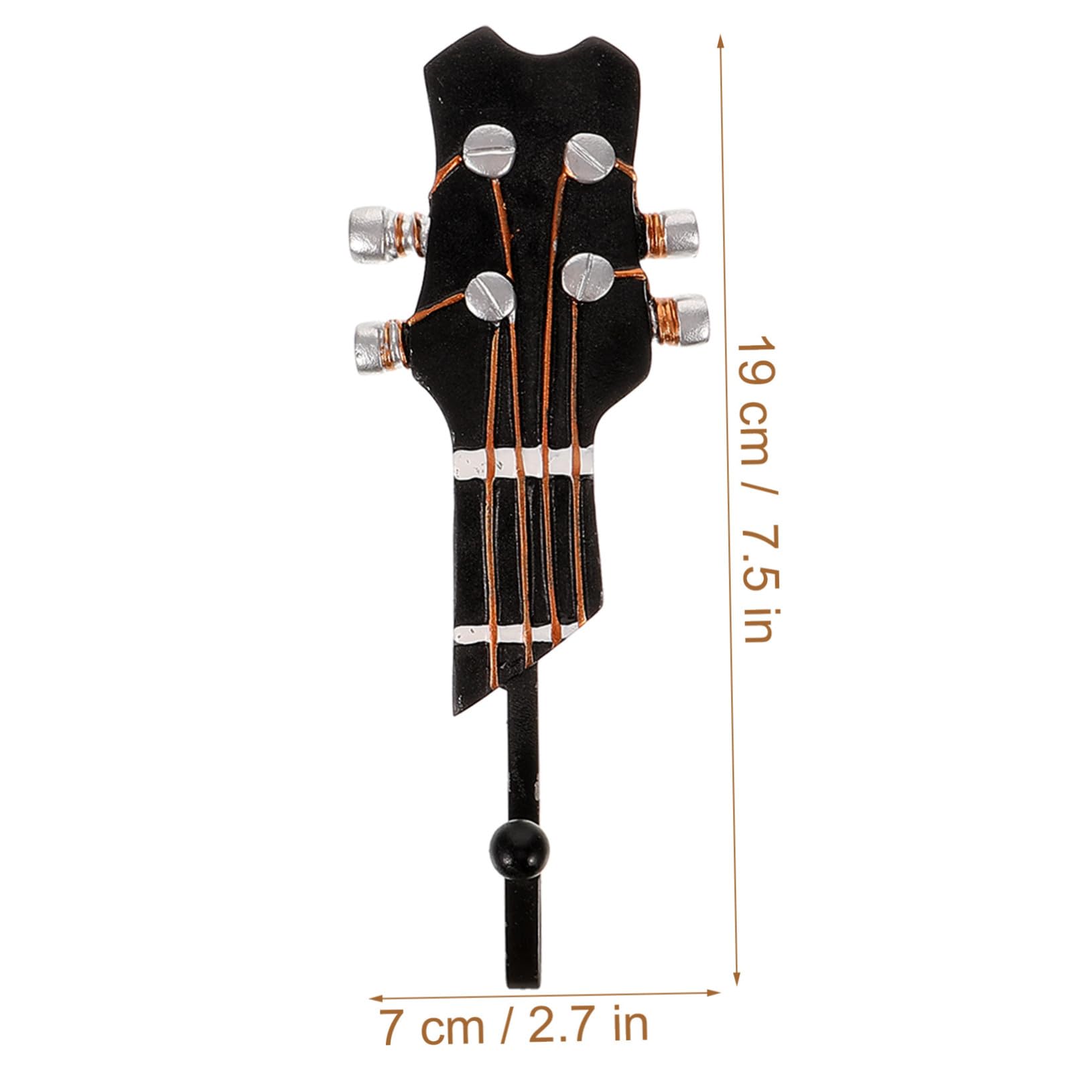 3 Stück Resin Gitarren Wandhaken Dekorativer Schlüssel und Handtuchhalter Kompakte Einzigartiges Musikdesign Einfache Montage für Flur Schlafzimmer für Musikliebhaber