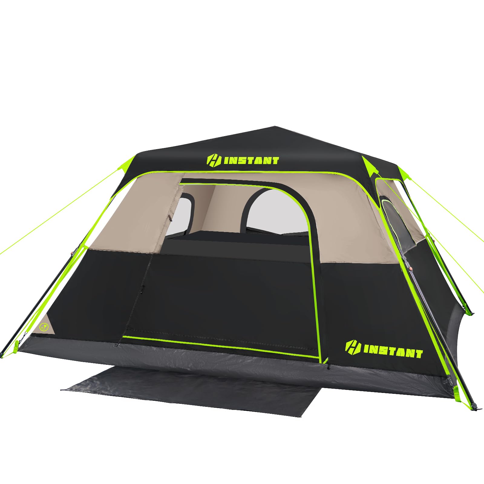 HINSTANT 4/6/8 Person Instant Tent, Waterproof Pop Up Tents for Camping with Rainfly, 60 Seconds Easy Setup, Automatic Cabin Tent for Family Camping