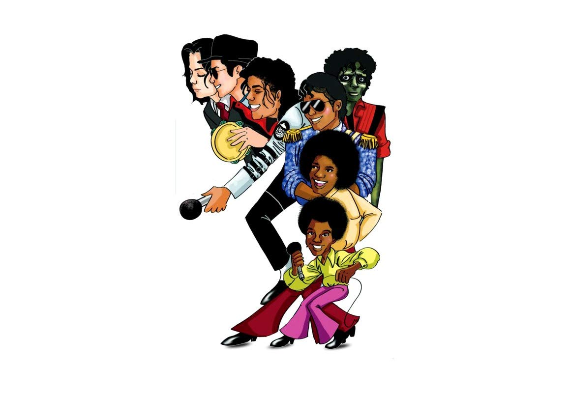 DivineDesigns Michel Jackson Style Sticker | Wall Sticker for Living Room/Bedroom/Office and All Decorative Stickers-picture-11