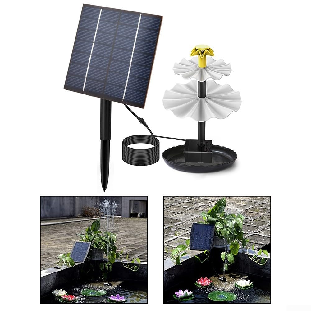 Fontaine solaire d'extérieur 2 W pour oiseaux
