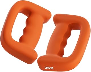 Dumbbells Set Of 2 Strength Training Exercise Fitness Equipment | 2 Pieces D Grip Dumbbell Set Exercise Accessories Sports Equipment Home Gym Workout Training Women Men Beginner