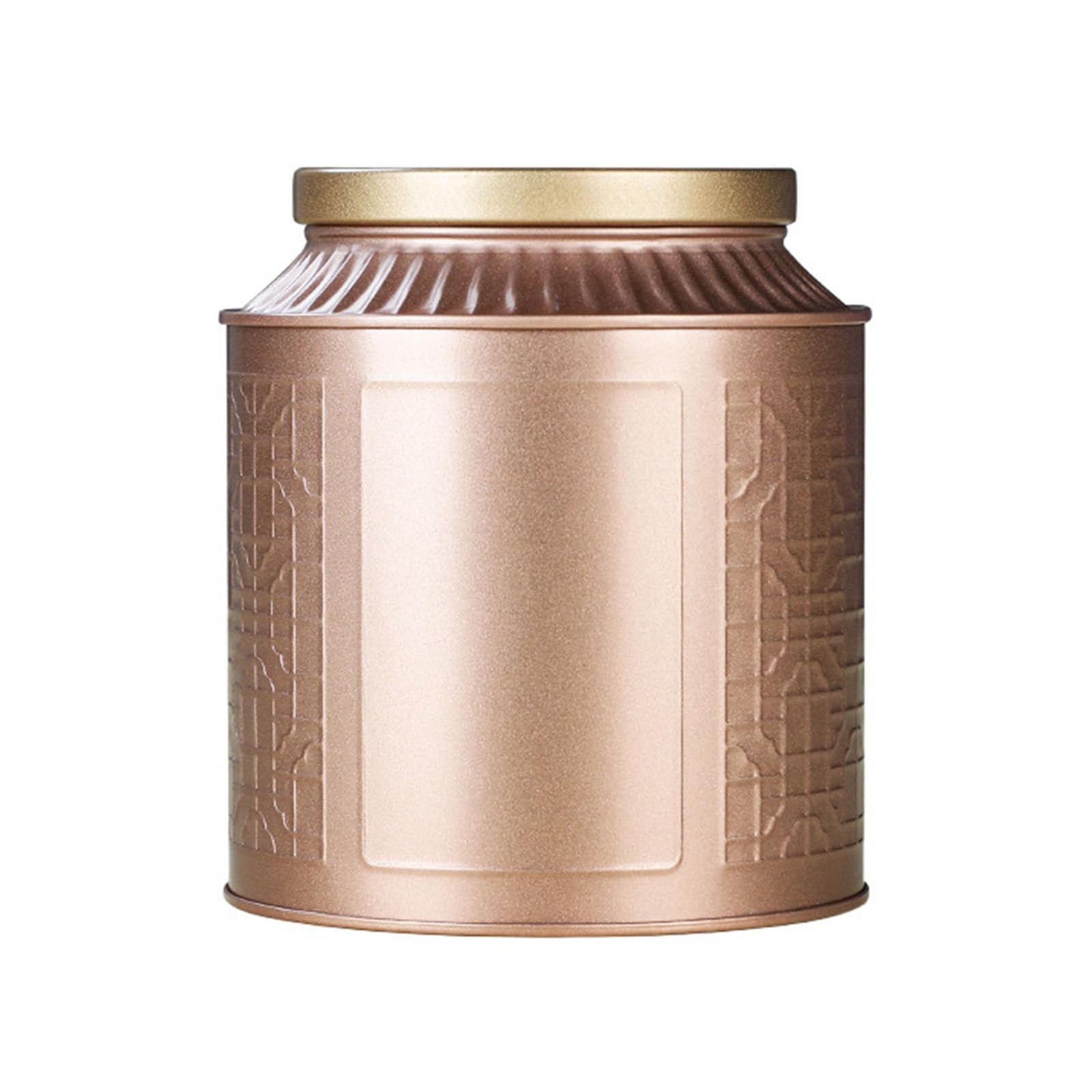 Tsophreniq Portable Small Tea Packagings Box Empty Tea Tins Can Vintage Tinplate Containers Seal Jar Round Container and Proof Airtights Canister Organizers Gift