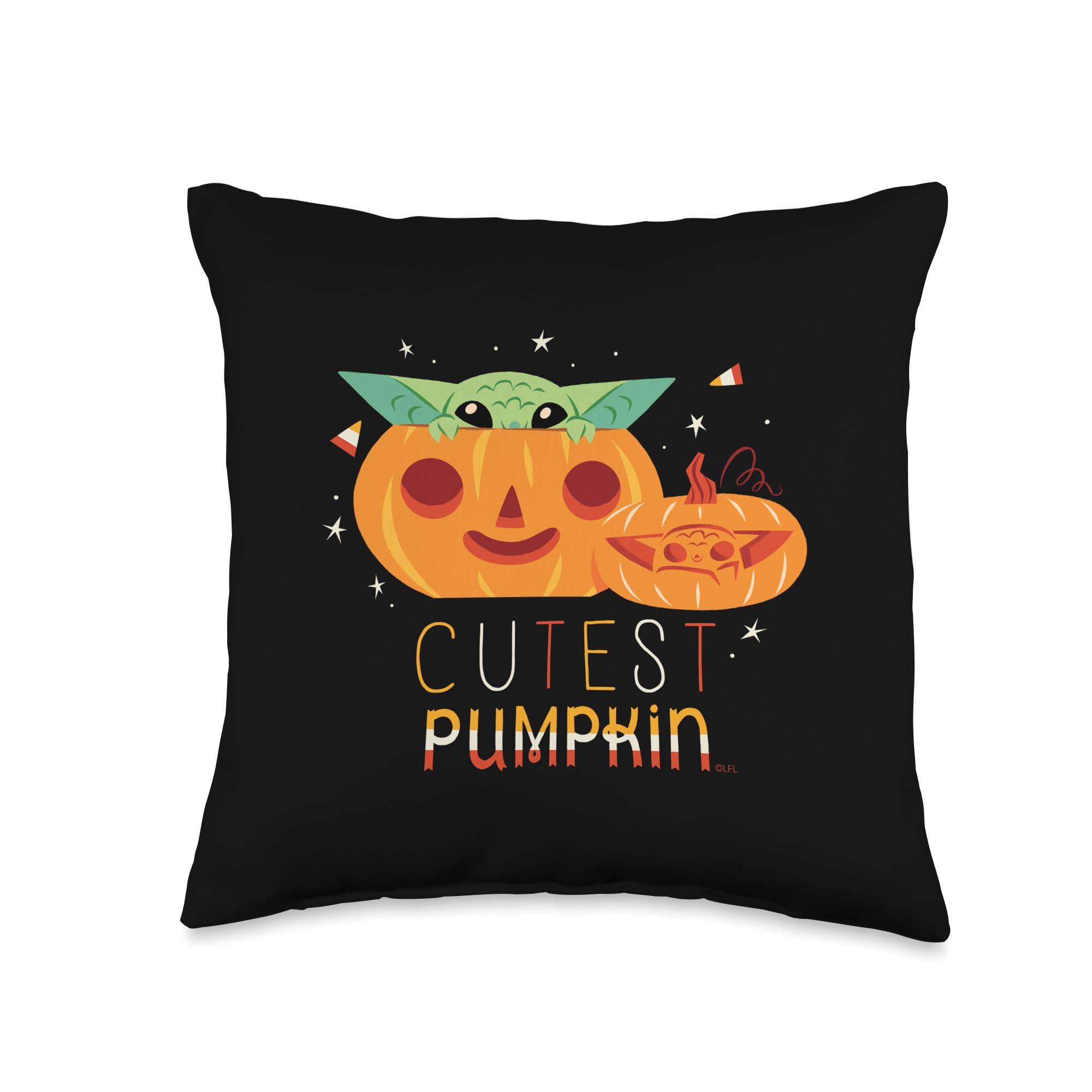 Coussin Grogu Star Wars idéal sur le canapé pour une ambiance cocooning d'automne