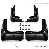 Vista 8 de A-Premium Juego de 4 guardabarros con accesorios de hardware compatibles con Toyota Corolla (E140), 2009-2013, solo sedán, delantero y trasero