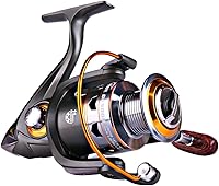 Sougayilang Spinning Reels 1000-6000 Series: 11BB Smooth, Interchangeable Wood Handle, Metal Body, 5.2:1 Gear Ratio for Saltwater Freshwater Fishing