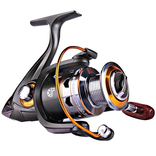 Sougayilang Spinning Fishing Reels Smooth 11BB for Inshore Boat Rock Freshwater Saltwater Fishing-DK1000