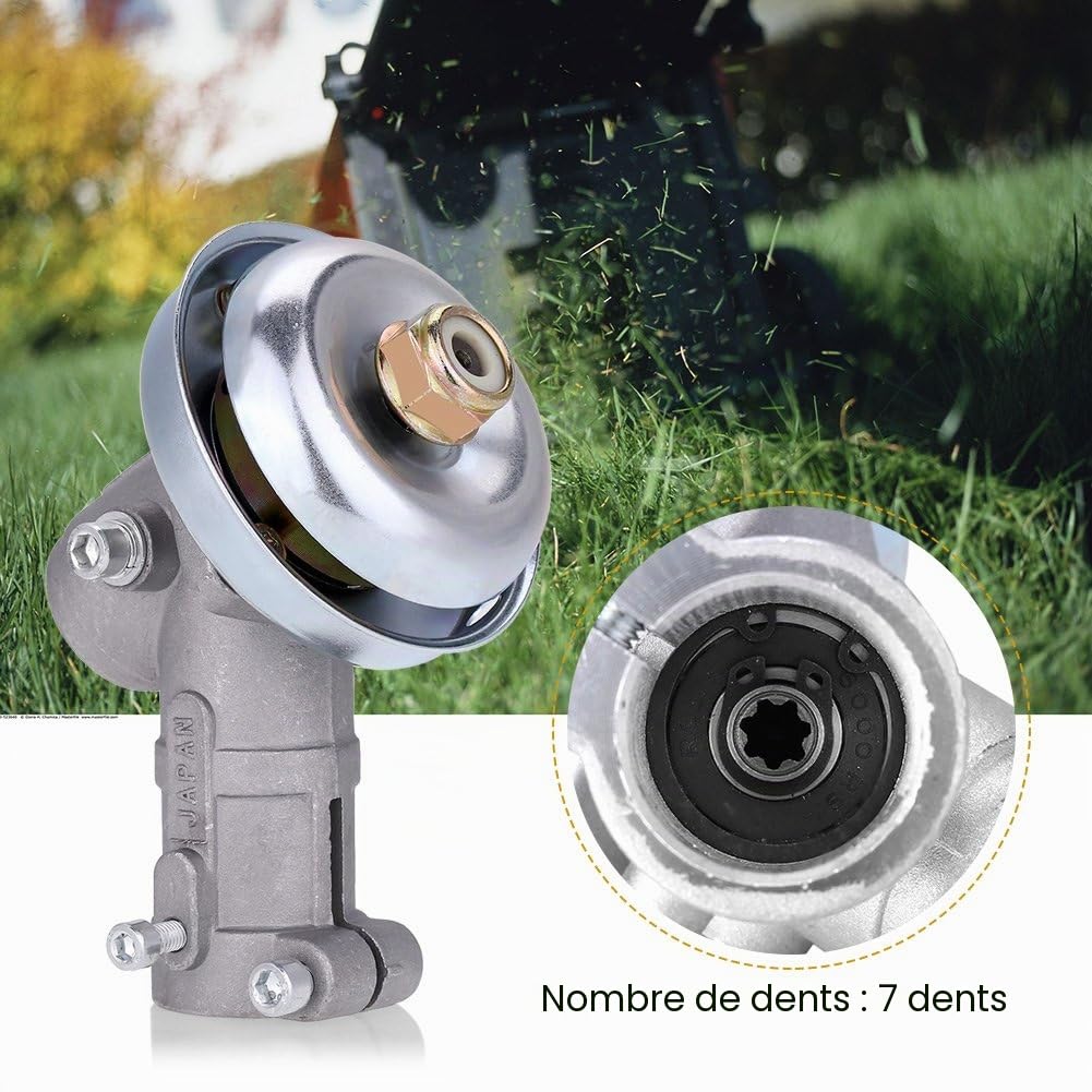 1 débroussailleuse pour remplacer la tête de Transmission - Transmission Universelle pour Tondeuse à Gazon - Kit de débroussailleuse (7 Dents)