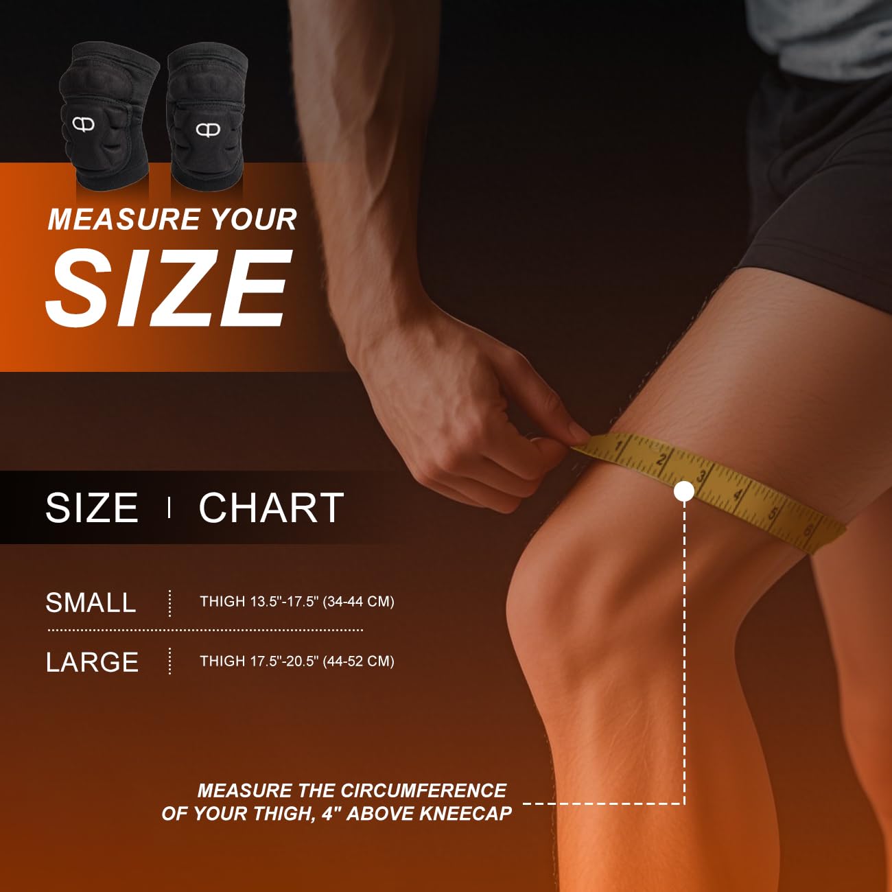 DA-Protective Knee Pads, Thick Sponge Anti-slip, Collision Avoidance Knee Sleeve - Image 7