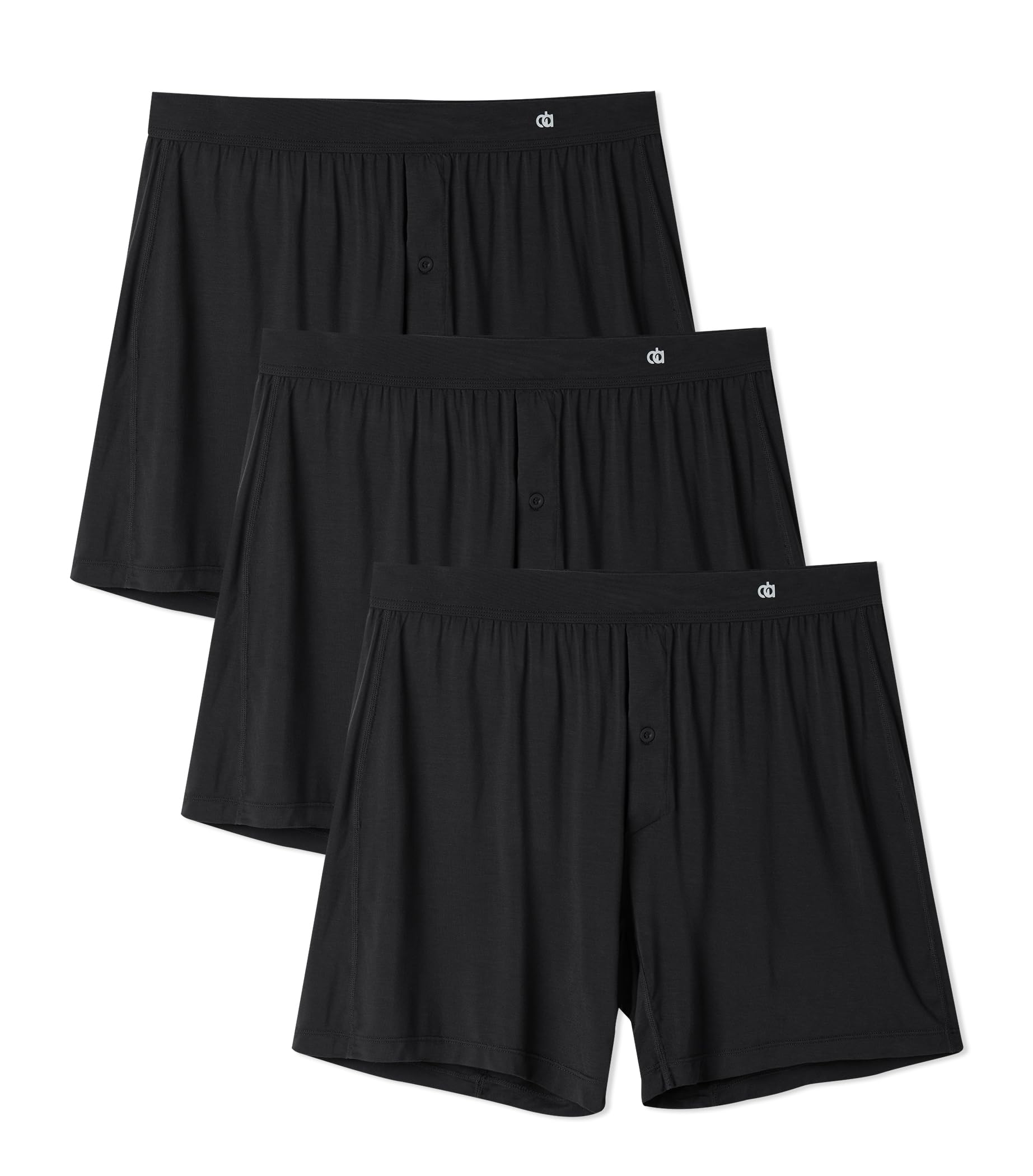 DAVID ARCHY Men's Boxer Shorts Bamboo Rayon