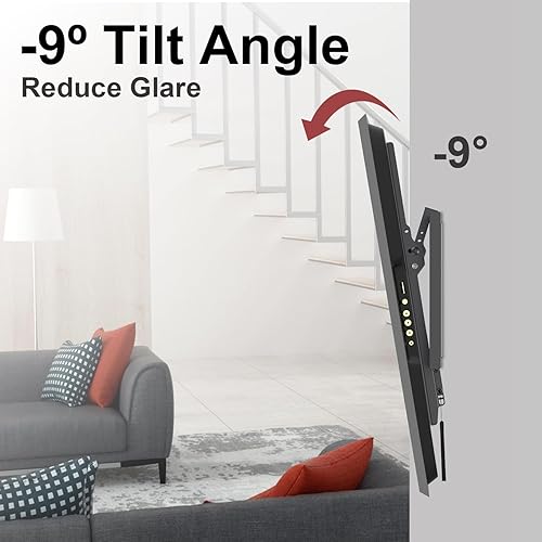 Miniatura 6 de USX STAR Soporte de pared inclinable para televisores de 37 a 82 pulgadas y soporte de TV inclinable para TV de 26 a 60 pulgadas, soporte de TV de