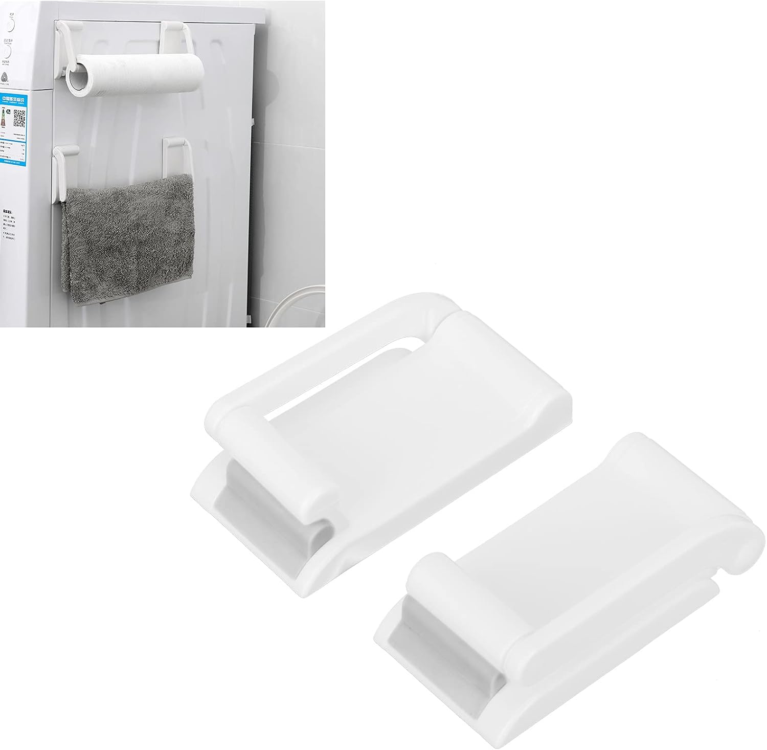 Magnetic Paper Towel Rack, Toilet Paper Roll Holder Magnetic Paper Towel Rack Wall Mount, Food Wrapper Organizer for Kitchen Bathroom