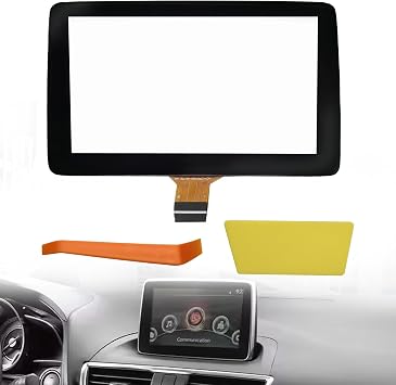 7 Touch Screen Digitizer Display Glass Fit for Mazda 3 2014 2015 2016 Replace BHP1611J0D K40005A29F with remover Tool