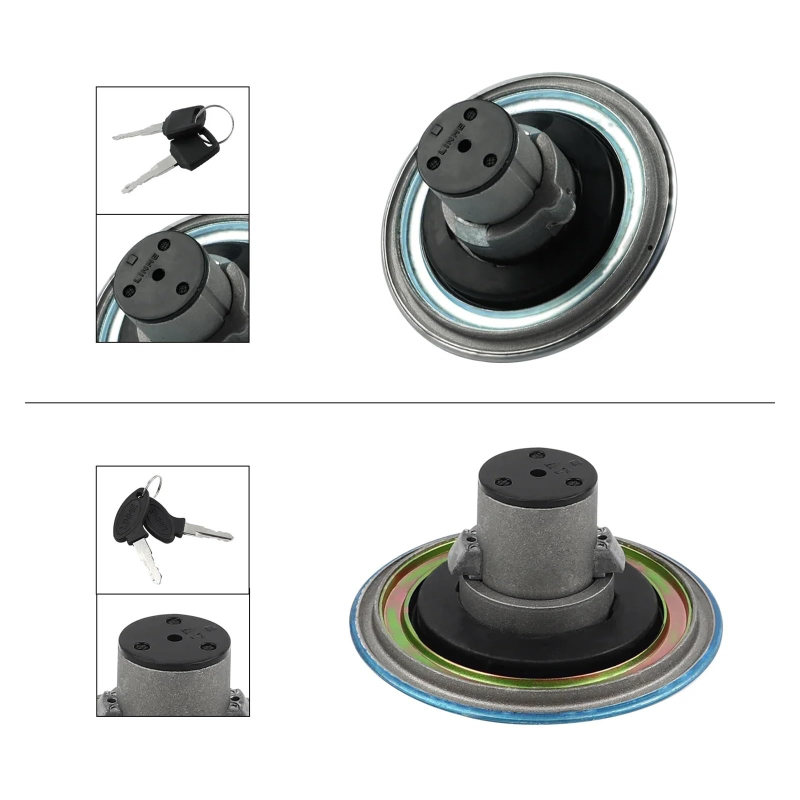 Tappo Serbatoio Serratura Serbatoio Tappo Carburante Per Hond&a CB650 CB750 | Tappo Del Serbatoio In Metallo Resistente, Guarnizione A Prova Di Perdite, Funzionamento Facile Anche