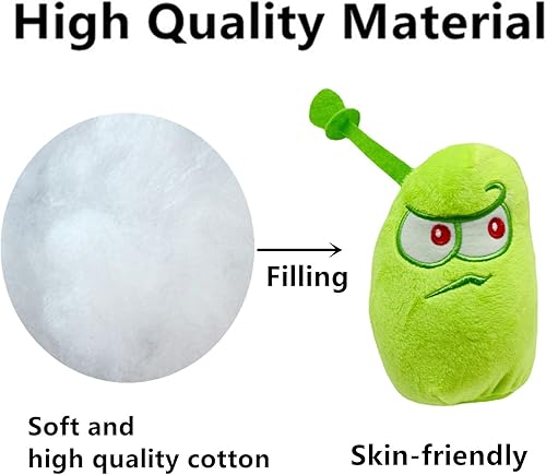 Miniatura 5 de JHESAO Juego de 3 piezas de peluche de plantas y zombis, juguete de zombis, Hypno Shroom, 1 2 muñeca zombi de delfín suave, muñeco de peluche de PVZ