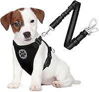 Vista 26 de SlowTon Arnés de Cinturón de Seguridad para Perro para Coche, Arnés de Coche para Perros Ajustable de Malla Transpirable y Arnés de Cinturón