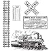 Stampers Anonymous CMS-127 Tim Holtz Cling Rubber Stamp Set, 7 by 8.5-Inch, On The Railroad