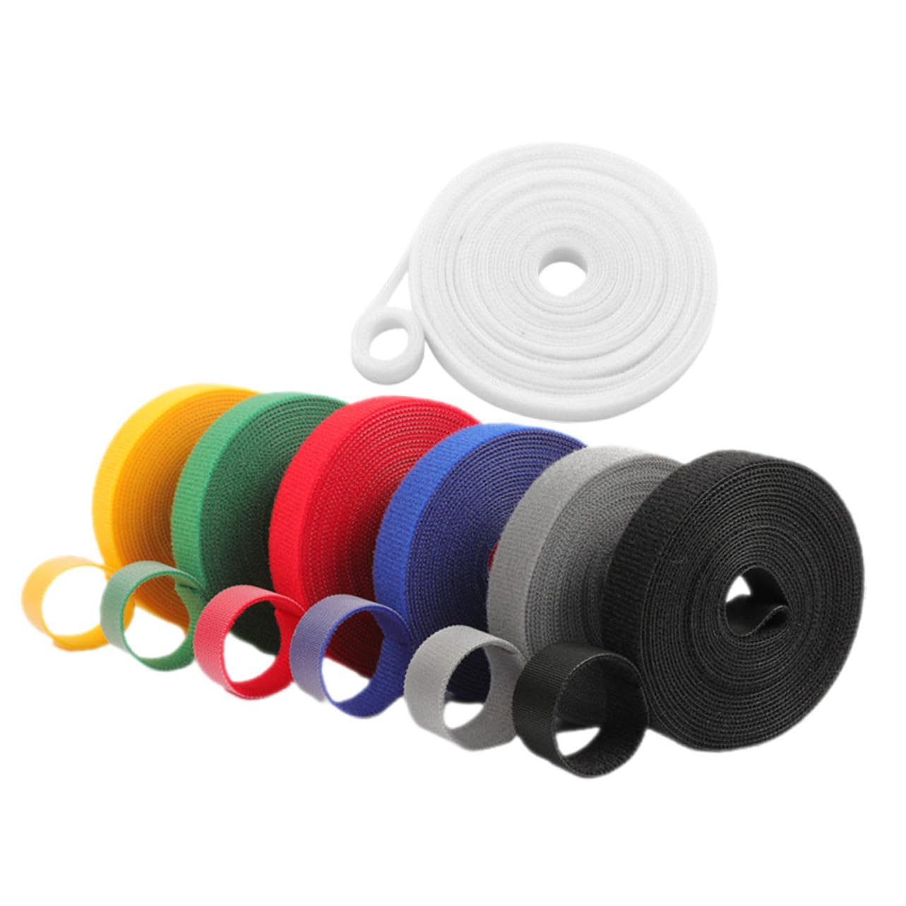 UKCOCO 5 Set Legature per Piante Nylon Resistenti E Riutilizzabili per Giardinaggio Fissaggio Rami E Multi per Ufficio 7 Pezzi*5