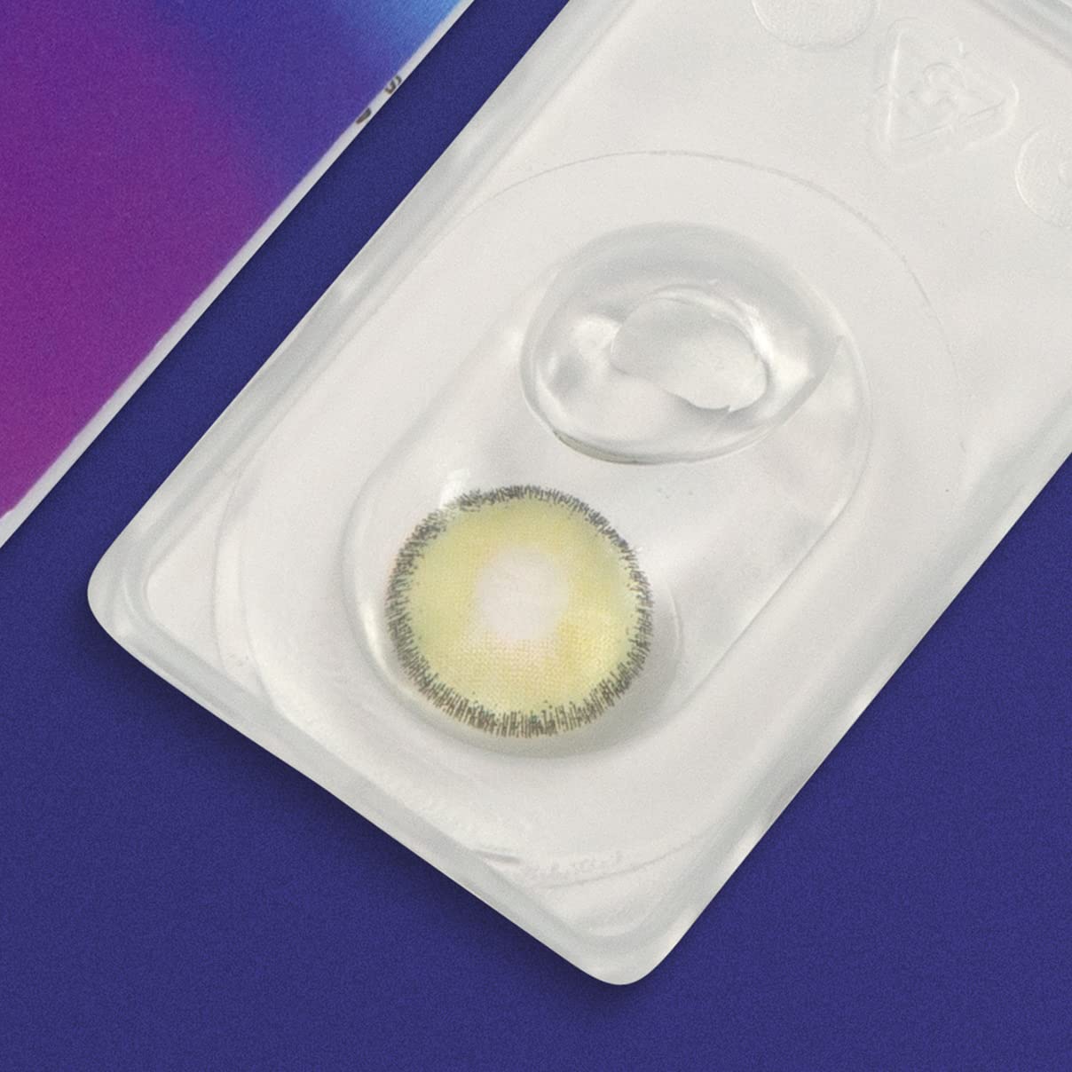 GLAMLENS lentillas de colores verdes Mirel Green + contenedor. 1 par (2 piezas) - 90 Días - Sin Graduación - 0.00 dioptrías - blandos - Lentes de contacto verde de hidrogel de silicona