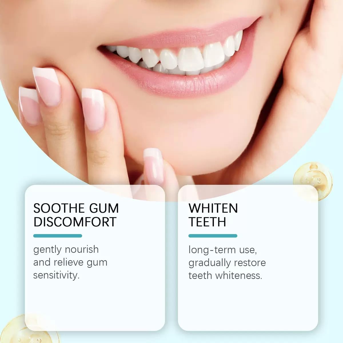 Niacinamide Dentifricio sbiancante per adulti, dentifricio sbiancante radiante, senza fluoro per denti sensibili, alito fresco, rimuove lo scolorimento dei denti. (5 pezzi)