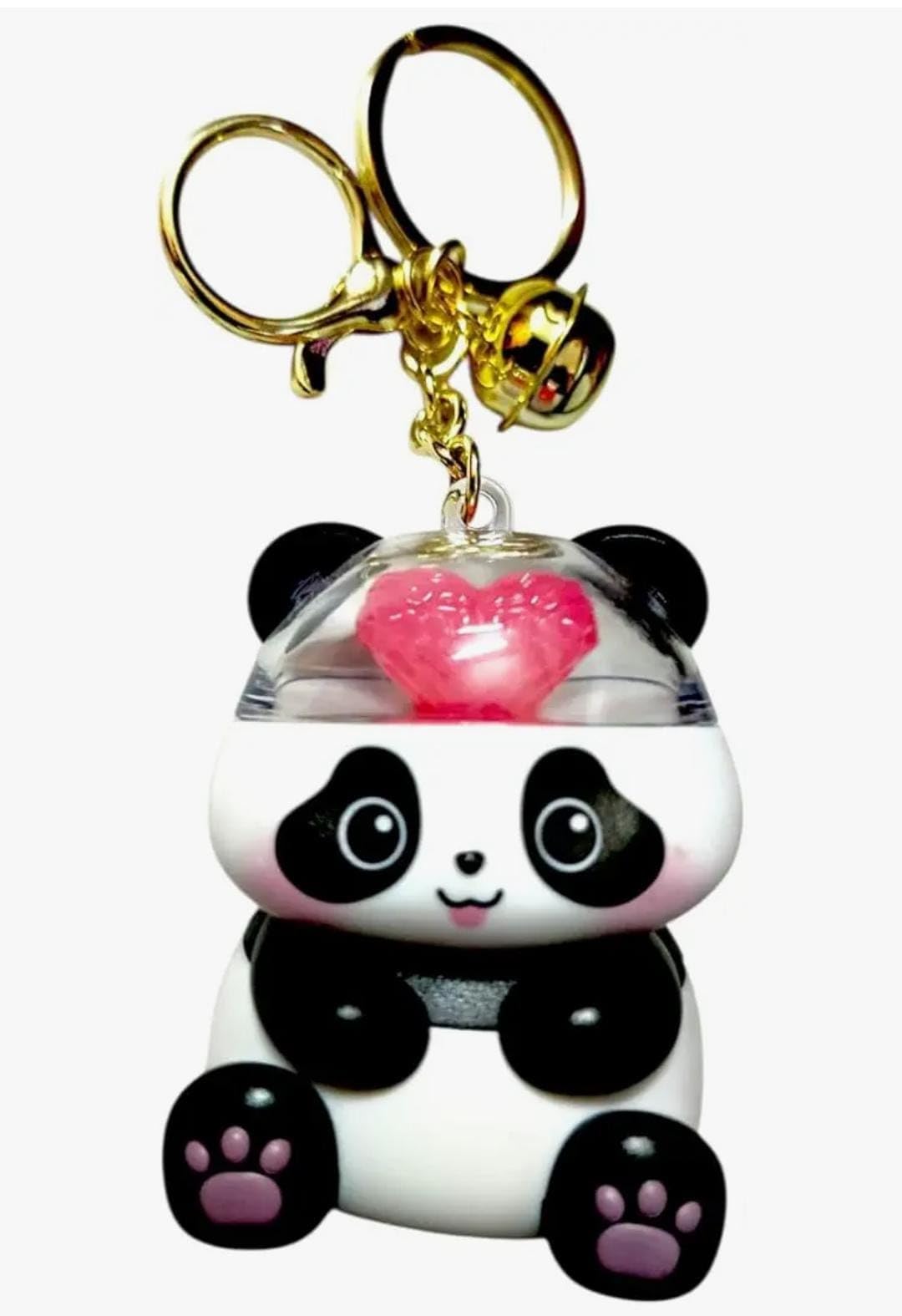 Cute Panda Heart Keychain | Acrylic Cartoon Style Keyring for Girls & Kids | Dual Charm Panda Love Keychain Gift for Friendship, Birthday & Valentine(Pack of 1)-image-42