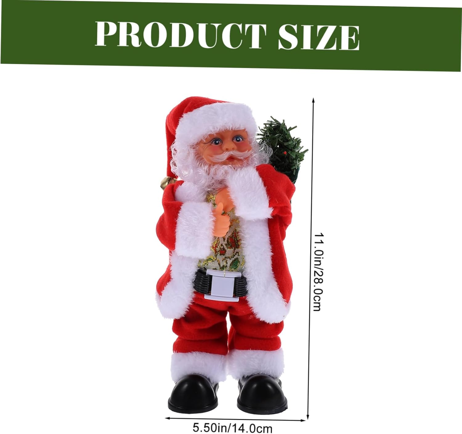 Dancing Santa Claus Musical Figurine Interactive Electric Xmas Decoration Fun Holiday Ornament for Home Party Unique Christmas Family Friends