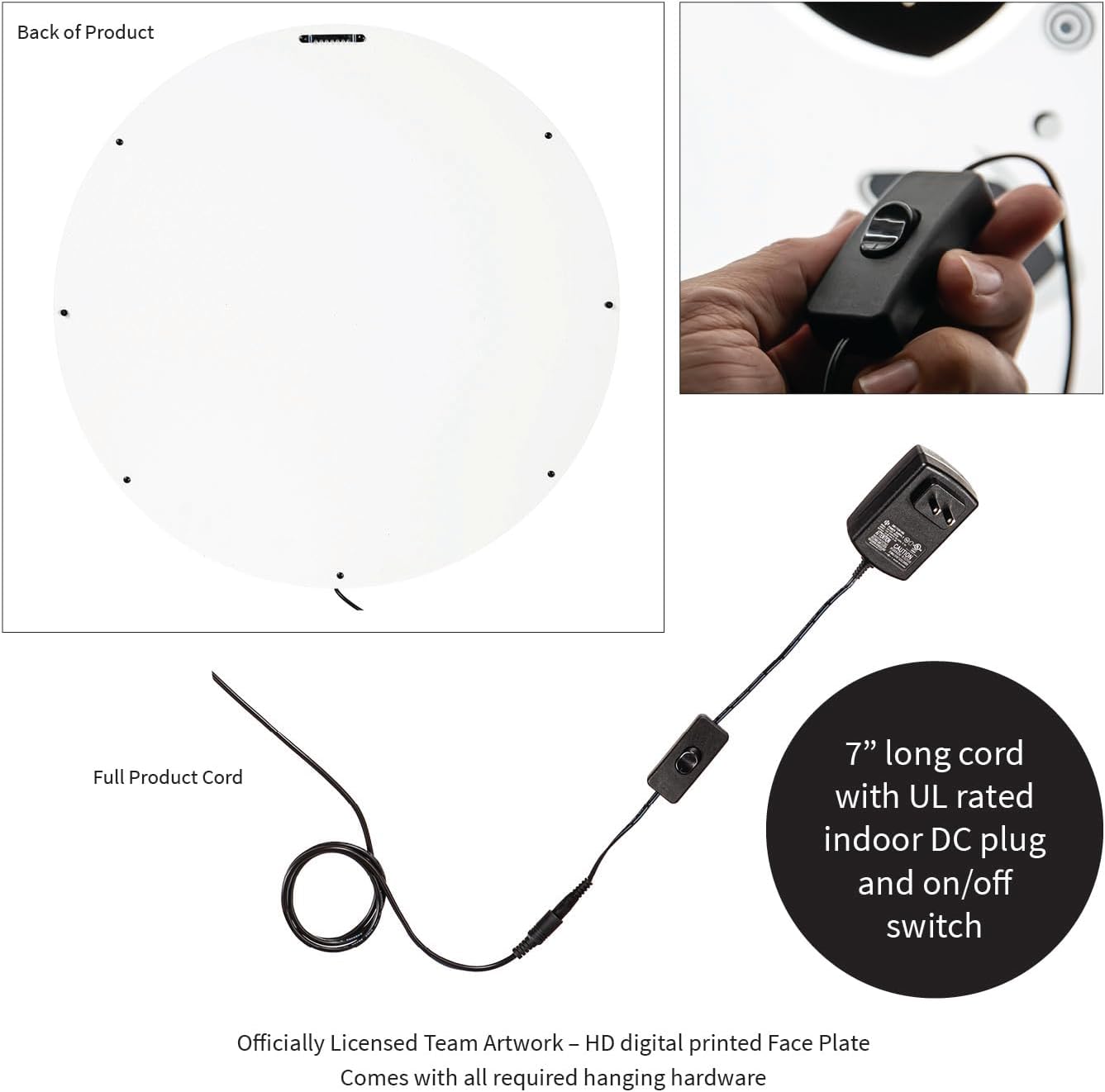 NFL Cleveland Browns Personalized LED Light Wall Sign, Custom Name/Text Sign Décor, Officially Licensed Team Logo with Customize Name, Made in the USA, Personalized Gift for Football Fans