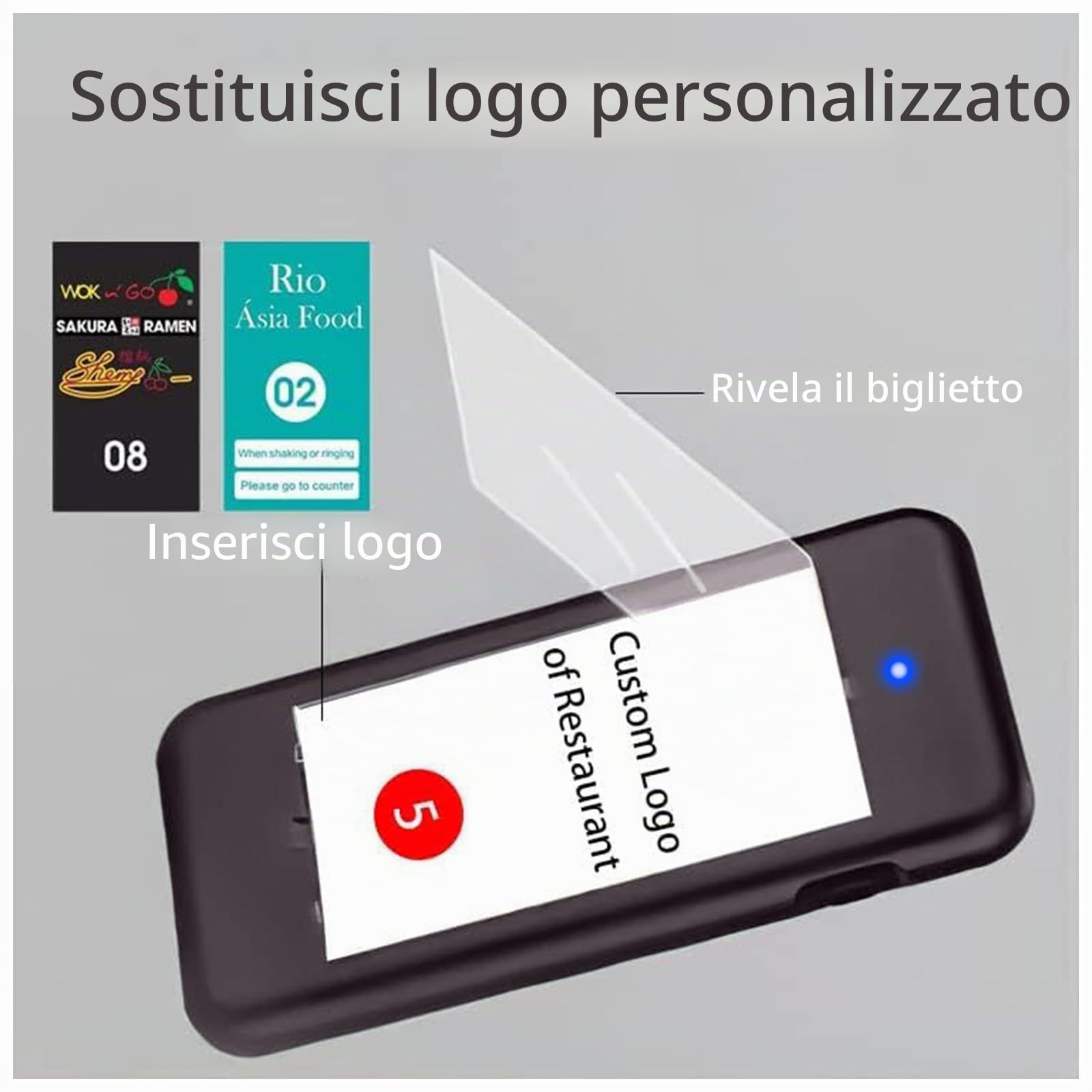 Cercapersone Ristorante, 500M Pager Ristorante, 16 Cercapersone | 5 Modalità di Chiamata, Facile da Configurare, Cercapersone Wireless per ristoranti, Food Truck, Pasticceria, Hotel