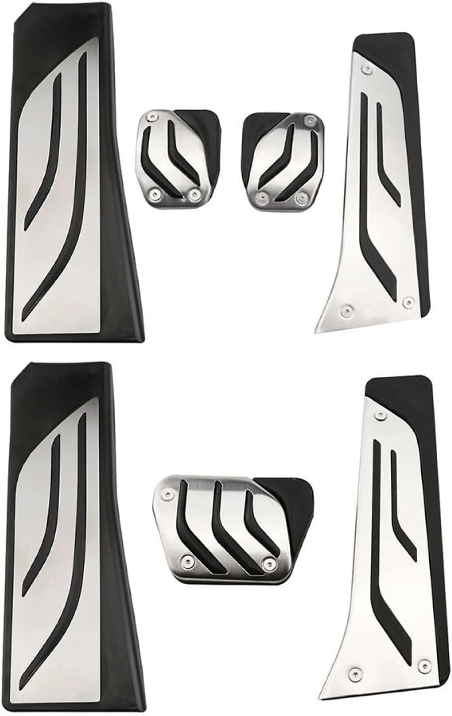 Replacement for BMW 5 6 7 Series E65 E67 E68 F01 F02 F10 F11 F07 F12 F13 Car Pedals Gas Brake Clutch Foot Rest Pedal Pad(Mt with Rest)