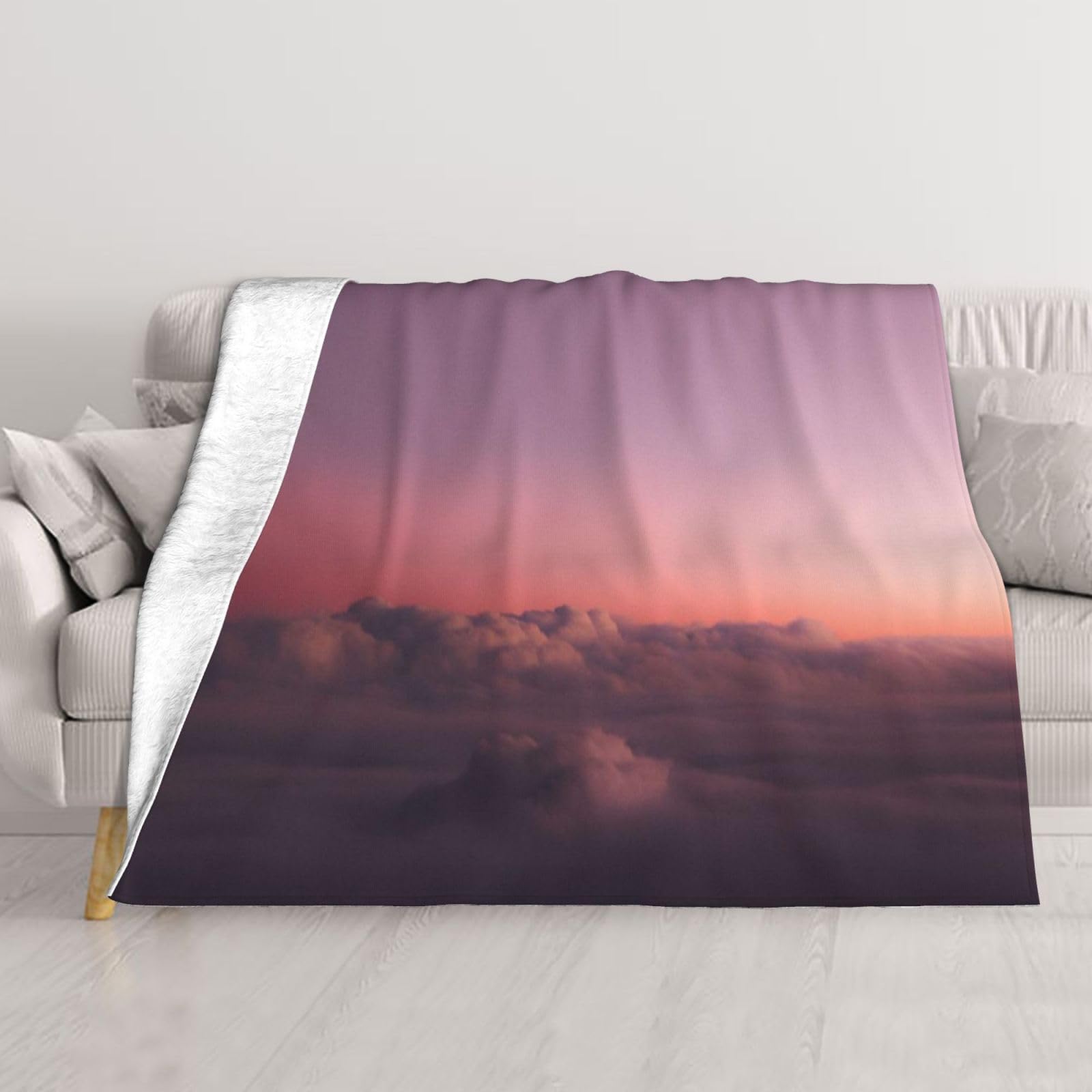 Couverture en flanelle plaid doux cadeau idéal maison et voyage
