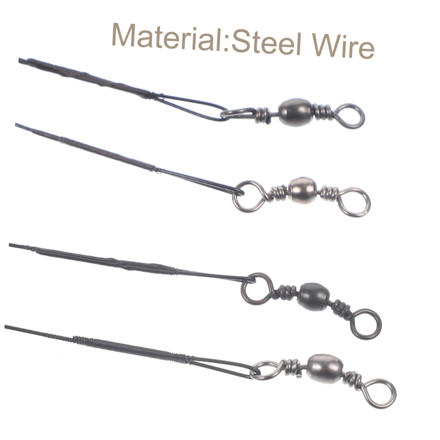 WOONEKY Professional Sea Fishing Wire 100pcs Fishing Line Strong Metal Wire for Bass Carp Perch