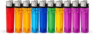 Disposable Lighters Multi Colour Pack of 5/10 / 50 | Flint Spark Cigarette Lighter | Pocket Size Gas Lighters for Home Kitchen BBQ Camping Candles (10)