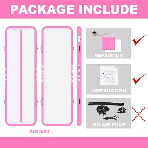 Miniatura 2 de Inflatable Air Gymnastic Mat Track Tumbling Mat 10ft 13ft 16ft 20ft 4 Inch Thick Gymnastics Tumble Track Air Mat for