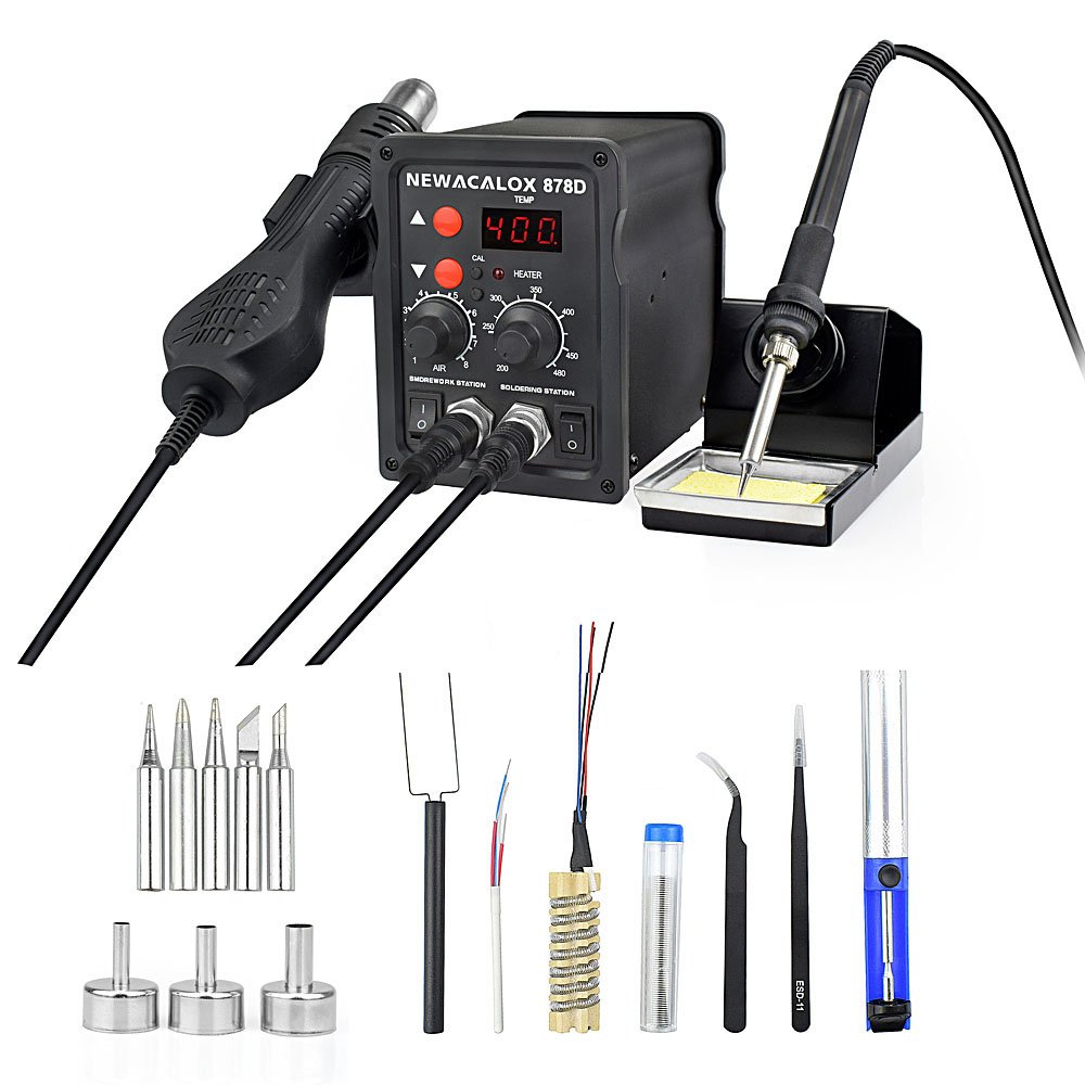 Buy 878D Rework Soldering Station, Digital Display Soldering Iron and