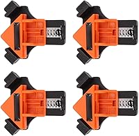 Vista 8 de Clip de ángulo recto para carpintería, abrazadera de esquina de 90 grados con carga de resorte para instalación de perforación de carpintería