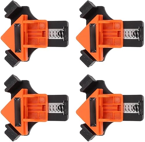 Miniatura 8 de Clip de ángulo recto para carpintería, abrazadera de esquina de 90 grados con carga de resorte para instalación de perforación de carpintería,