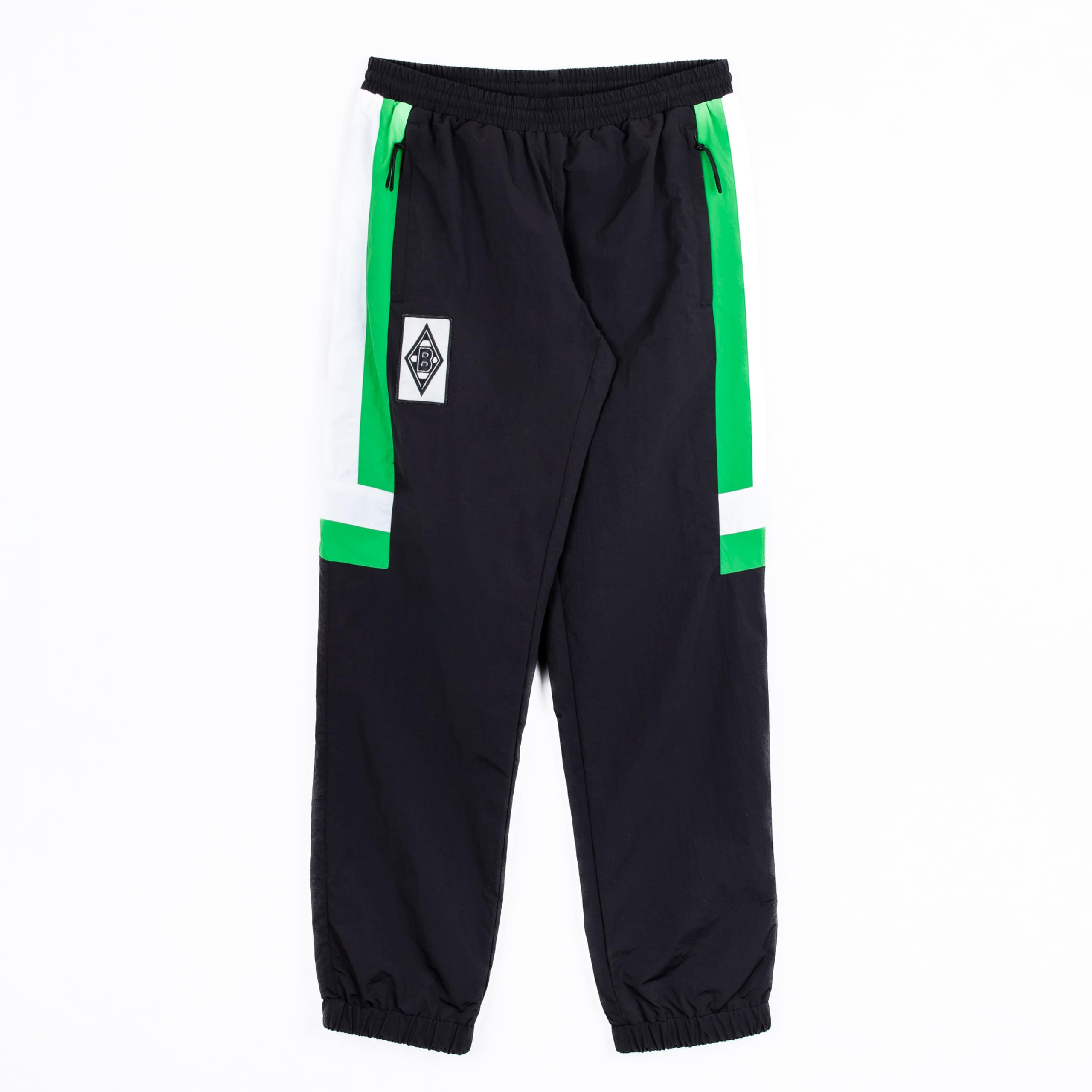 Borussia Mönchengladbach Retro Trainingshose „1995“ Schwarz | Offizieller Fanartikel Fohlenshop | 90er Style Jogginghose