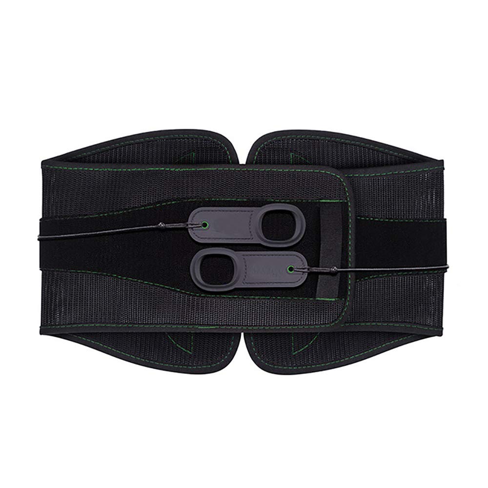 Faja Lumbar Fitness - Soporte Lumbar con Correas de tracción de compresión Fuerte de Doble Banda - para el Alivio del Dolor Lumbar - Tracción de polea,S