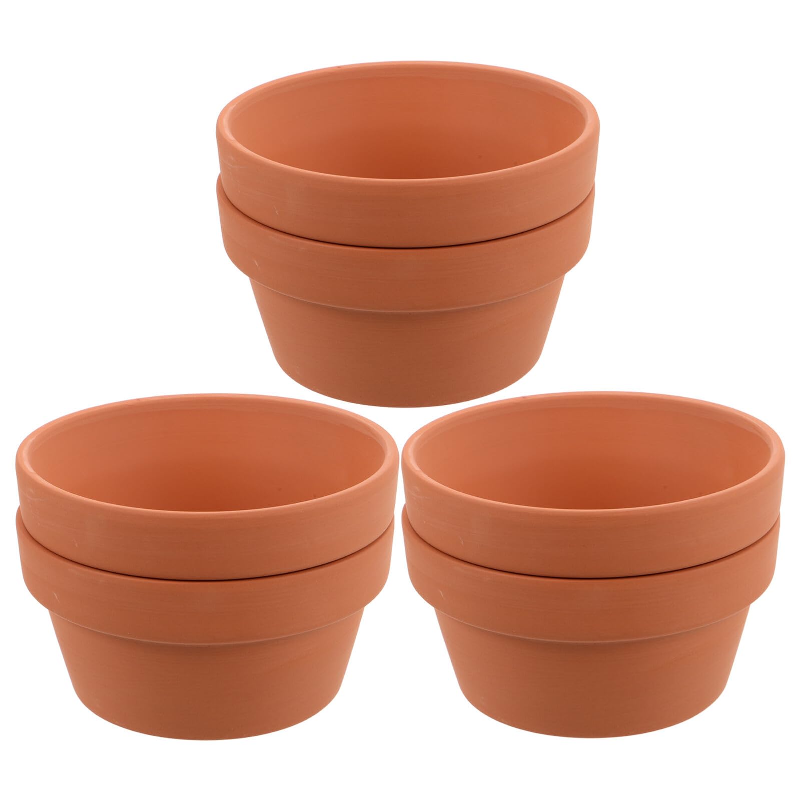 6pezzi Vasi in Terracotta Mini per Pianta Grasse Vasi Ceramici Piccoli per Fiori Terracotta per Cactus da Interno Fioriere Rustiche Contenitori per Piante da Tavolo